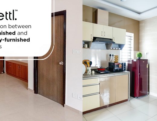 Comparison between Semi furnished and Settl. fully furnished properties